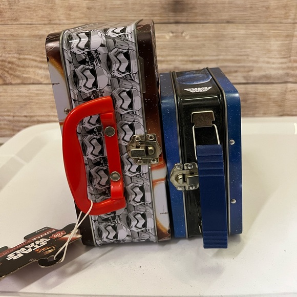 Star Wars Mini Metal Lunch Box - The Tin Box Co Luke Skywalker Princess Leia - Picture 3 of 3